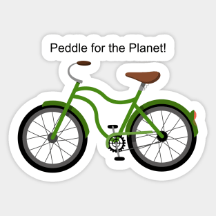 Peddle for the Planet Sticker